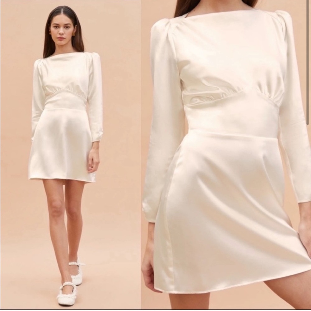 Reformation Rudi silk dress new with tags